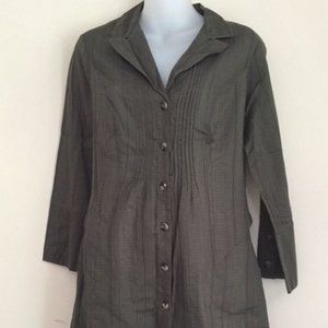 CAbi Full length button down duster